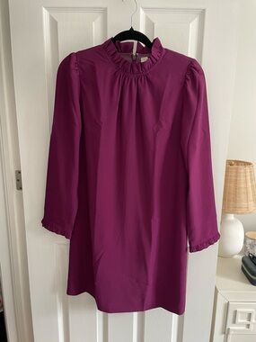 J. Crew Ruffleneck Shift Dress